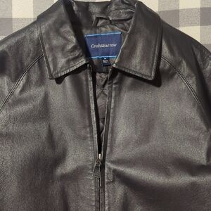 Croft & Barrow Men's Black Leather Jacket
